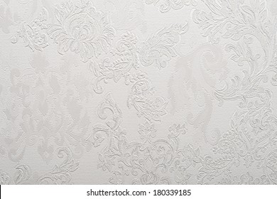 Light Gray Baroque Wallpaper Background