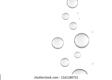 Light gray bubbles soars over a white background. - Powered by Shutterstock