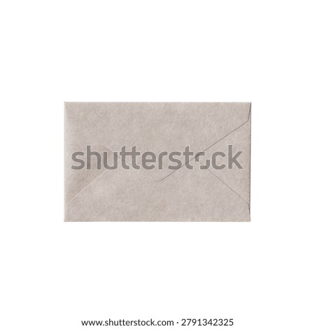  Light Gray Envelope, Paper Ephemera