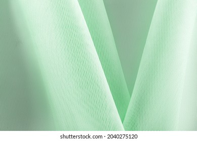 Light Green Neoprene Fabric Folded