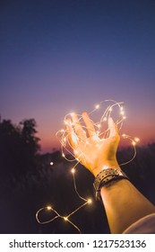 light and hand