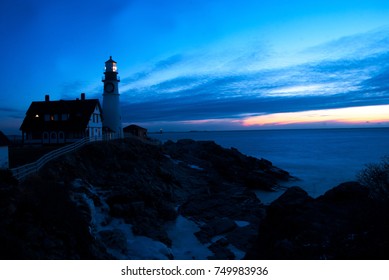 Light House In Maine