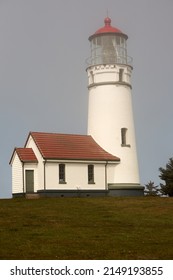 Light House On The  Oregon Coast