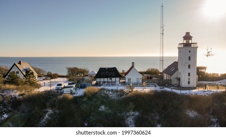 Light House At The Shores In Denmark