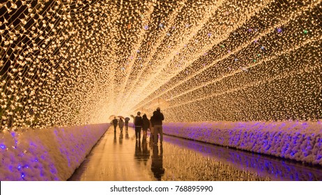 Light Illumination Tunnel, Mie Prefecture, Kuwana, Japan