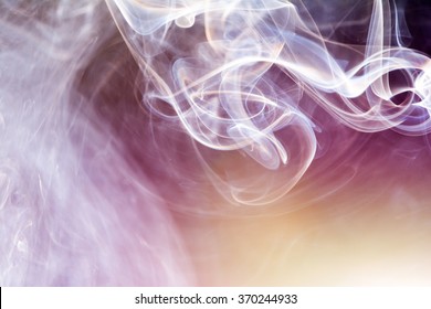 Light Incense Smoke Abstract Background.