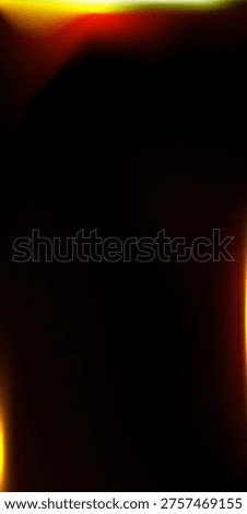 light leak overlay with burning effect on black background Grunge film flare template. Abstract background with yellow and orange highlights