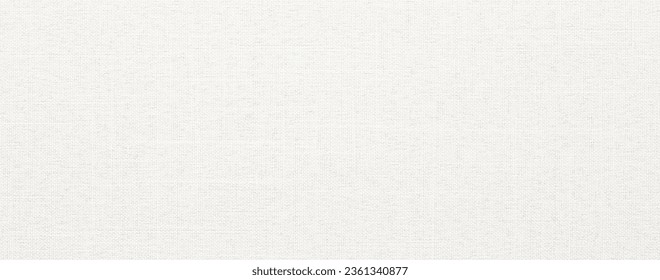 light linen fiber fabric texture, white woven background - Shutterstock ID 2361340877