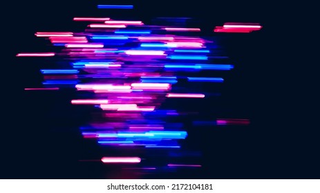 Light lines of blue and red colors on a black background. - Powered by Shutterstock