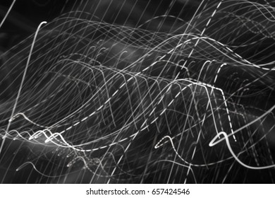Light lines on a dark background