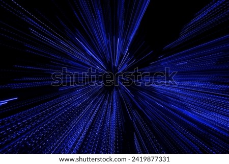 light lines of speed in space