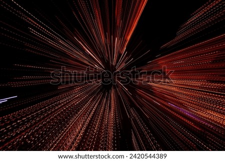 light lines of speed in space