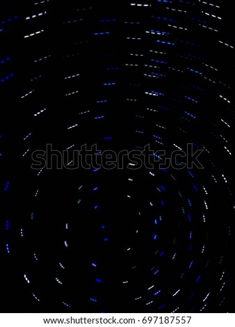 Light motion or light movement on the dark background, circulation movement