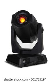 Light Moving Head For Event And Concert Stage On Isolated Background