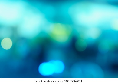 Light night at city blue bokeh abstract background blur lens flare reflection beautiful circle glitter lamp street with dark sky festival firework - Shutterstock ID 1040996941