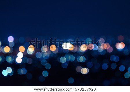 Light night city. light bokeh