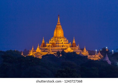 Light and Night Pagoda in Burma.