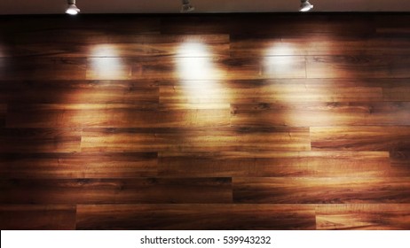 light on wood wall background