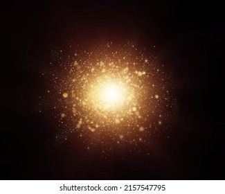 Light overlay effect. Easy to add lens flare effects for overlay designs or screen blending mode to make high-quality images. Abstract sun burst, digital flare, iridescent glare over black background. - Shutterstock ID 2157547795