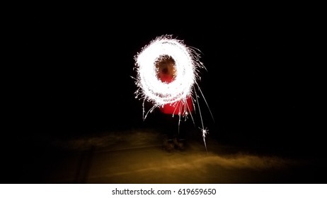 light painted circle
