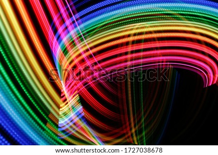 Light painting bright abstract background. Futuristic texture.