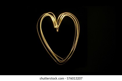 Light Painting A Heart