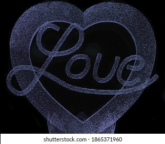  Light Painting Heart With Love