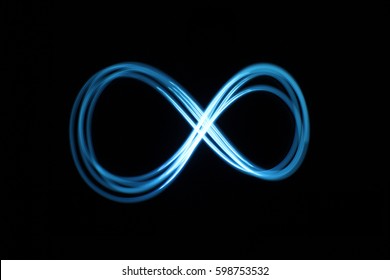 Light Painting Infinity Symbol