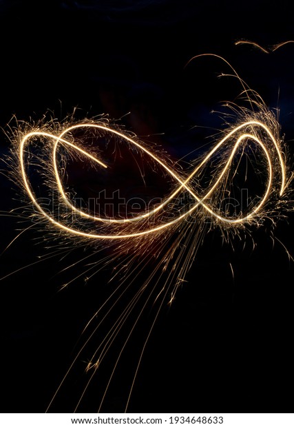 light painting and Infinity\
symbol