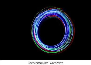 Light Painting Photography - The Letter O