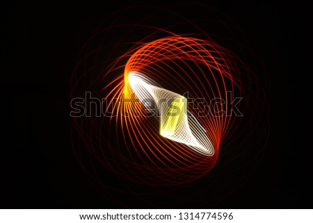 Similar – Yellow lemon on the air Black background