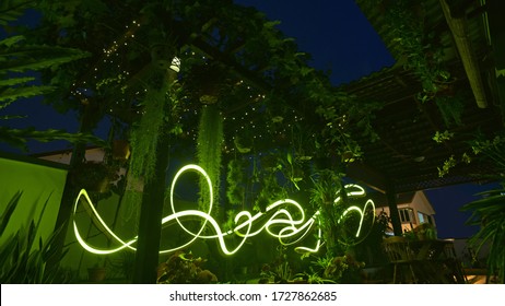 Light Painting Work In My Garden