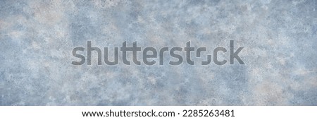 Light pale dusty dirty blue brown beige gray abstract vintage texture background with space for design. Old cracked concrete floor surface. Wide banner. Panoramic. Rough crumbled broken distressed.