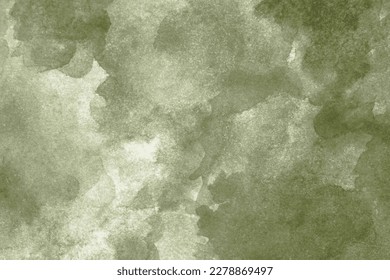 Light pale gray green abstract watercolor drawing  Sage green color  Art background for design  Grunge  Blot  Stein  daub 