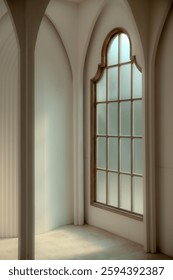 the light is passing through the window 