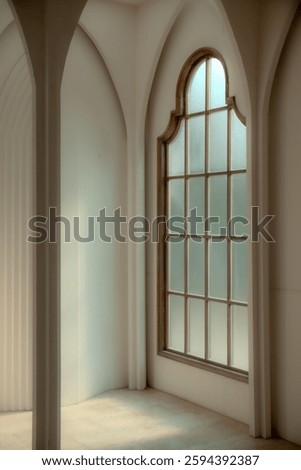 the light is passing through the window 