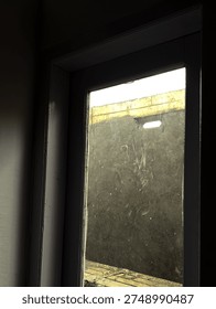 a light passing through the window from outside looks aesthetic