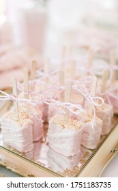 Light Pink Dessert For A Wedding Day