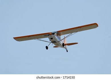 Light Plane Flying Overhead, Palo Alto Airport, California