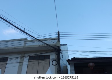 Light pole in the evening
