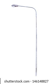 Light pole isolated on white background