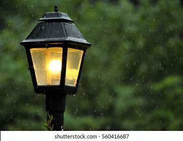 Light Post in the Rain