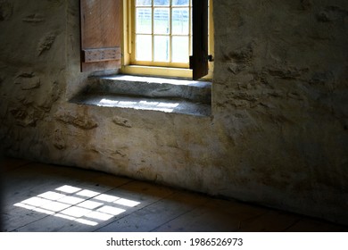 Light Pouring In Through A Barn Window At Hancock Shaker Village