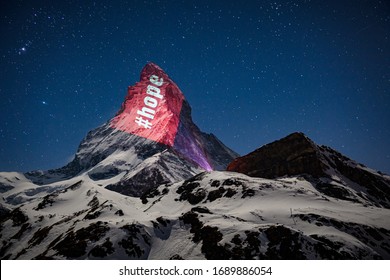 Light projections on the Matterhorn

Light is hope! In this sense, the Matterhorn is illuminated during the Coronavirus pandemic - daily between 20:30 hrs and 22:00 hrs.