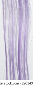 Light Purple Hair Strands Macro Close Up View Isolated