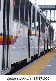 Light Rail In Denver, Colorado.