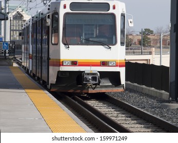 Light Rail In Denver, Colorado.