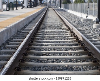 Light Rail In Denver, Colorado.