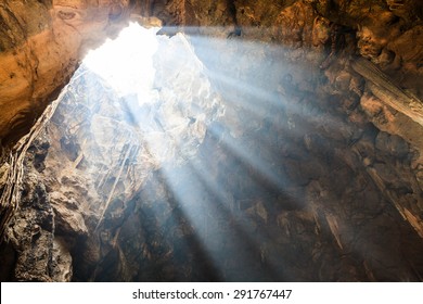 light ray in cave