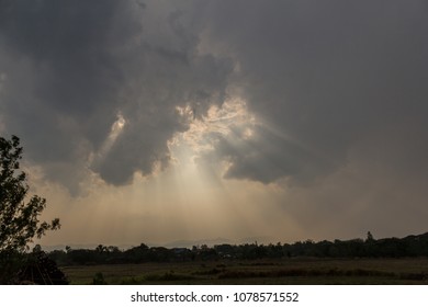 light ray with cloud